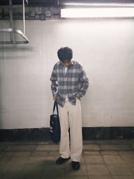 「A.P.C.（アーペーセー）のアイテム（バッグ）」を使った、wear_verstさん（メンズ・181cm）の春コーディネート