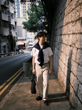 「AURALEE（オーラリー）のアイテム」を使った、wear_verstさん（メンズ・181cm）の春コーディネート