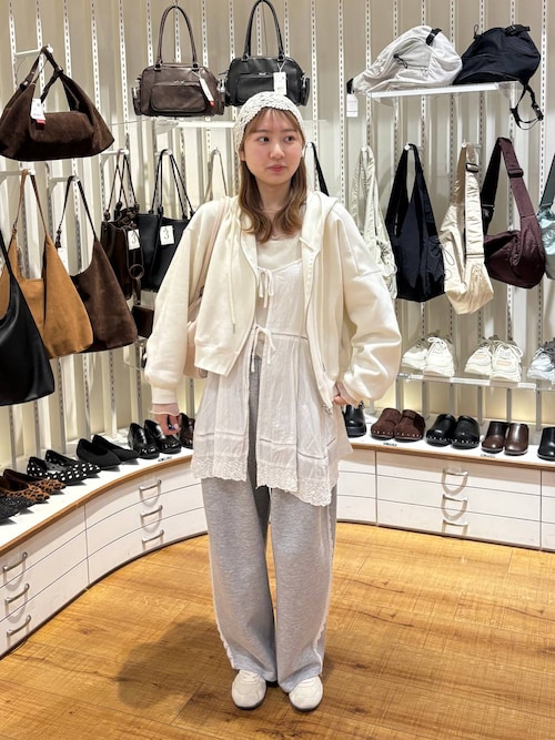 LOWRYS FARM 2WAYコットンレースミニワンピース LOWRYS FARM 【前後着用可能】2WAYコットンレースミニワンピース