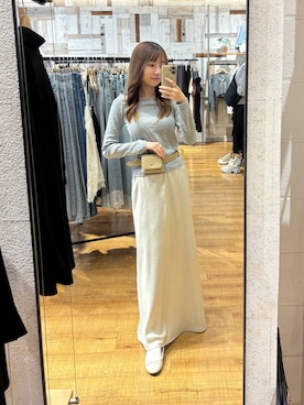 「LOWRYS FARM（ローリーズファーム）のバレエシューズ 1049086（バレエシューズ、ホワイト系）」を使った、honon.さん（レディース）の秋コーディネート