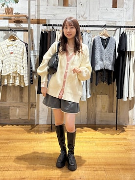 「LOWRYS FARM（ローリーズファーム）のアイテム（ハンドバッグ）」を使った、honon.さん（レディース・160cm）の秋コーディネート