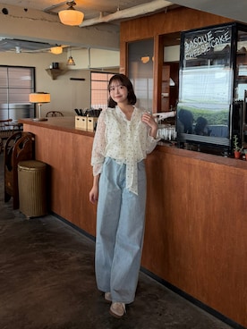 「TITTY&CO.（ティティーアンドコー）のアイテム」を使った、Karinさん（レディース・160cm）の春コーディネート