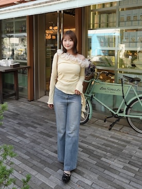 「VANNIE U（ヴァニーユー）のアイテム」を使った、Karinさん（レディース・160cm）の夏コーディネート