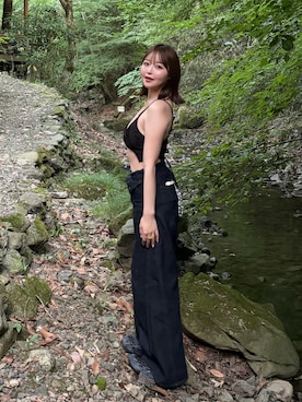 「by muni:r（バイ ムニール）のアイテム」を使った、Karinさん（レディース・160cm）の夏コーディネート