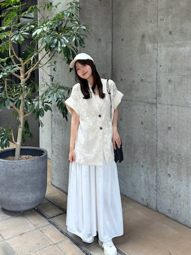 「VANNIE U（ヴァニーユー）のアイテム」を使った、Karinさん（レディース・160cm）の春コーディネート