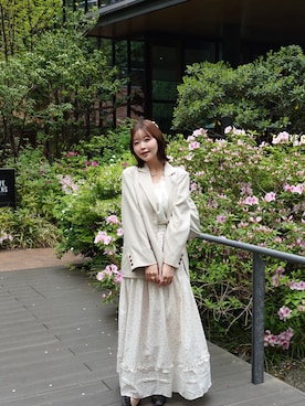 「HANNE（アン）のアイテム」を使った、Karinさん（レディース・160cm）の春コーディネート