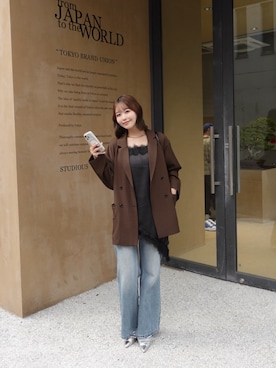 「シルバー」｜Karinさん（レディース・160cm）の春コーディネート