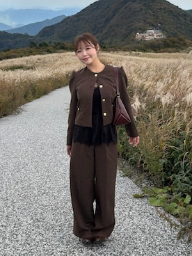 「SENEE（セニー）のアイテム」を使った、Karinさん（レディース・160cm）の秋コーディネート