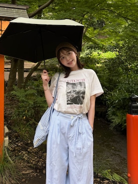 「アイテム（ファッション雑貨、ホワイト系）」を使った、Karinさん（レディース・160cm）の秋コーディネート