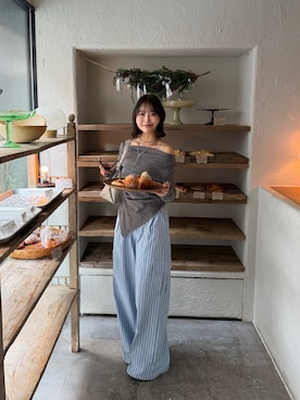 「ABYS（アビス）のアイテム」を使った、Karinさん（レディース・160cm）の春コーディネート