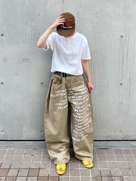 「link lot（リンクロット）のアイテム」を使った、コマリさん（レディース・161cm）の夏コーディネート