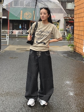 「Teem Store（チームストア）のアイテム」を使った、コマリさん（レディース・161cm）の夏コーディネート