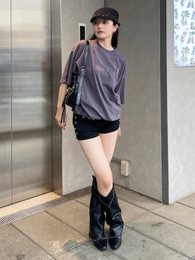 「link lot（リンクロット）のアイテム」を使った、コマリさん（レディース・161cm）の夏コーディネート