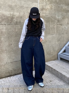 「link lot（リンクロット）のアイテム」を使った、コマリさん（レディース・161cm）の春コーディネート