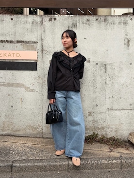 だみちゃん🦥  さん（レディース・153cm）の冬コーディネート