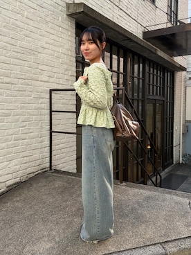 「アイテム（リング）」を使った、だみちゃん🦥  さん（レディース・153cm）の冬コーディネート