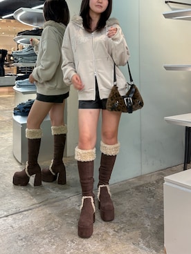 松澤琉華さん(レディース・160cm)の秋コーディネート