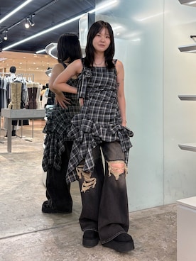 松澤琉華さん（レディース・160cm）の夏コーディネート