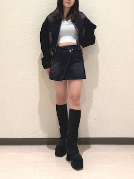 松澤琉華さん(レディース・160cm)の夏コーディネート