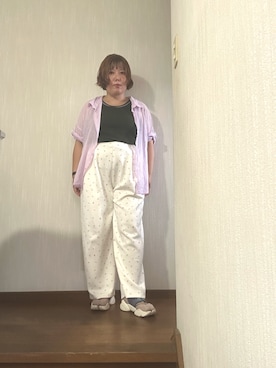 「しまむら（シマムラ）のアイテム（シャツ/ブラウス）」を使った、tmgaさん（レディース・154cm）の秋コーディネート
