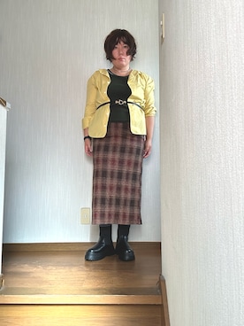 「UNIQLO（ユニクロ）のアイテム（トップス、グリーン系）」を使った、tmgaさん（レディース・154cm）の秋コーディネート