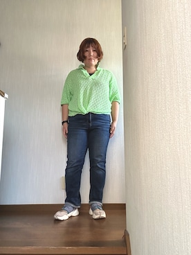 「ZARA（ザラ）のアイテム（トップス、グリーン系）」を使った、tmgaさん（レディース・154cm）の秋コーディネート