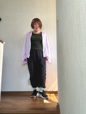 「しまむら（シマムラ）のアイテム（シャツ/ブラウス）」を使った、tmgaさん（レディース・154cm）の秋コーディネート