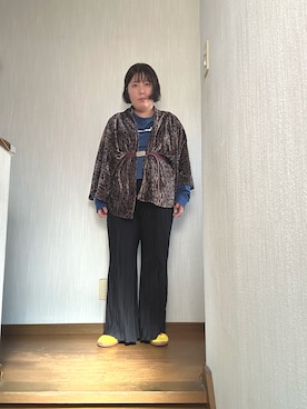 「しまむら（シマムラ）のアイテム（その他パンツ）」を使った、tmgaさん（レディース・154cm）の秋コーディネート