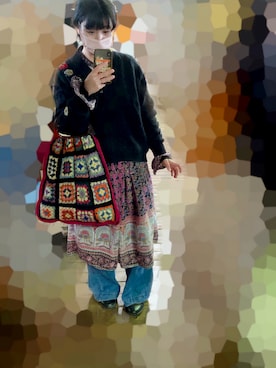 「アイテム（ドレス、ピンク系）」を使った、taroさん（レディース・156cm）の冬コーディネート