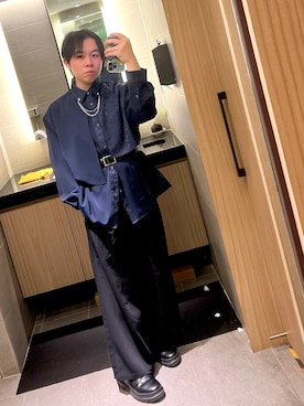 「HARE（ハレ）のアイテム（トップス）」を使った、エリックさん（メンズ・161cm）の春コーディネート