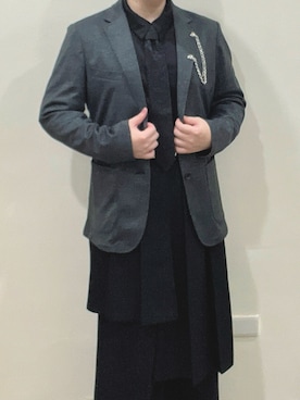 「アイテム（スカート）」を使った、エリックさん（メンズ・161cm）の春コーディネート