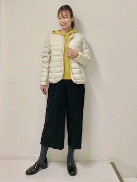 「Vincent et Mireille（バンソンエミレイユ）のアイテム」を使った、Junさん（レディース・170cm）の冬コーディネート