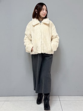 yさん（レディース・157cm）の冬コーディネート