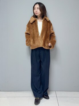 yさん（レディース・157cm）の冬コーディネート