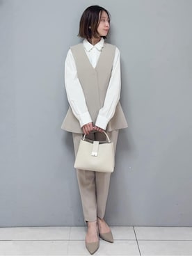 「THE SHOP TK （ザ ショップ ティーケー ）のアイテム」を使った、yさん（レディース・157cm）の冬コーディネート