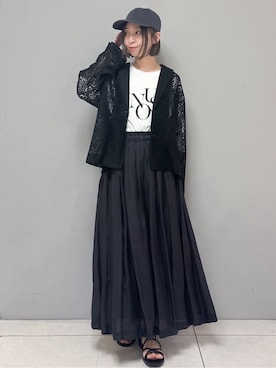 「HusHusH（ハッシュアッシュ）のアイテム」を使った、yさん（レディース・157cm）の春コーディネート