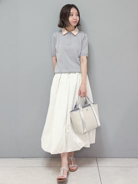 「OPAQUE.CLIP（オペークドットクリップ）のアイテム」を使った、yさん（レディース・157cm）の春コーディネート