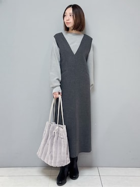 yさん(レディース・157cm)の冬コーディネート