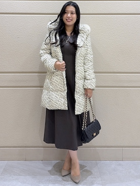 「COUP DE CHANCE（クードシャンス）のアイテム」を使った、Momokaさん（レディース・158cm）の秋コーディネート