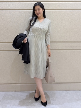 「COUP DE CHANCE（クードシャンス）のアイテム（ショルダーバッグ）」を使った、Momokaさん（レディース・158cm）の秋コーディネート