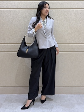 「COUP DE CHANCE（クードシャンス）のアイテム（シャツ/ブラウス）」を使った、Momokaさん（レディース・158cm）の夏コーディネート