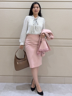 「COUP DE CHANCE（クードシャンス）のアイテム（シャツ/ブラウス）」を使った、Momokaさん（レディース・158cm）の夏コーディネート