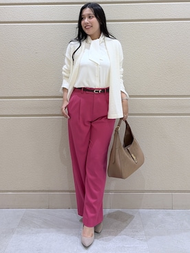 「COUP DE CHANCE（クードシャンス）のアイテム」を使った、Momokaさん（レディース・158cm）の秋コーディネート