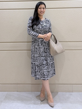 「COUP DE CHANCE（クードシャンス）のアイテム（ショルダーバッグ）」を使った、Momokaさん（レディース・158cm）の秋コーディネート