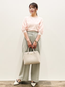 「index（インデックス）の◆セパレートポインテッドトゥパンプス（Pumps、その他）」を使った、Asukaさん（レディース・149cm）の春コーディネート