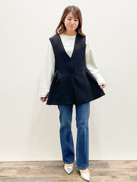 「OPAQUE.CLIP（オペークドットクリップ）のアイテム」を使った、Asukaさん（レディース・149cm）の冬コーディネート