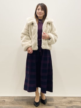 Asukaさん（レディース・149cm）の冬コーディネート