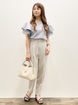 「OPAQUE.CLIP（オペークドットクリップ）のアイテム」を使った、Asukaさん（レディース・149cm）の夏コーディネート