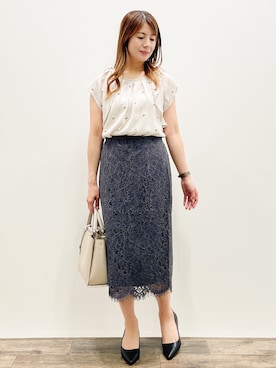 「index（インデックス）のアイテム」を使った、Asukaさん（レディース・149cm）の夏コーディネート