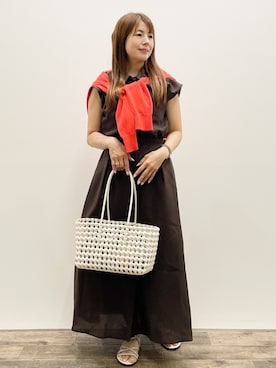 「OPAQUE.CLIP（オペークドットクリップ）のアイテム」を使った、Asukaさん（レディース・149cm）の夏コーディネート